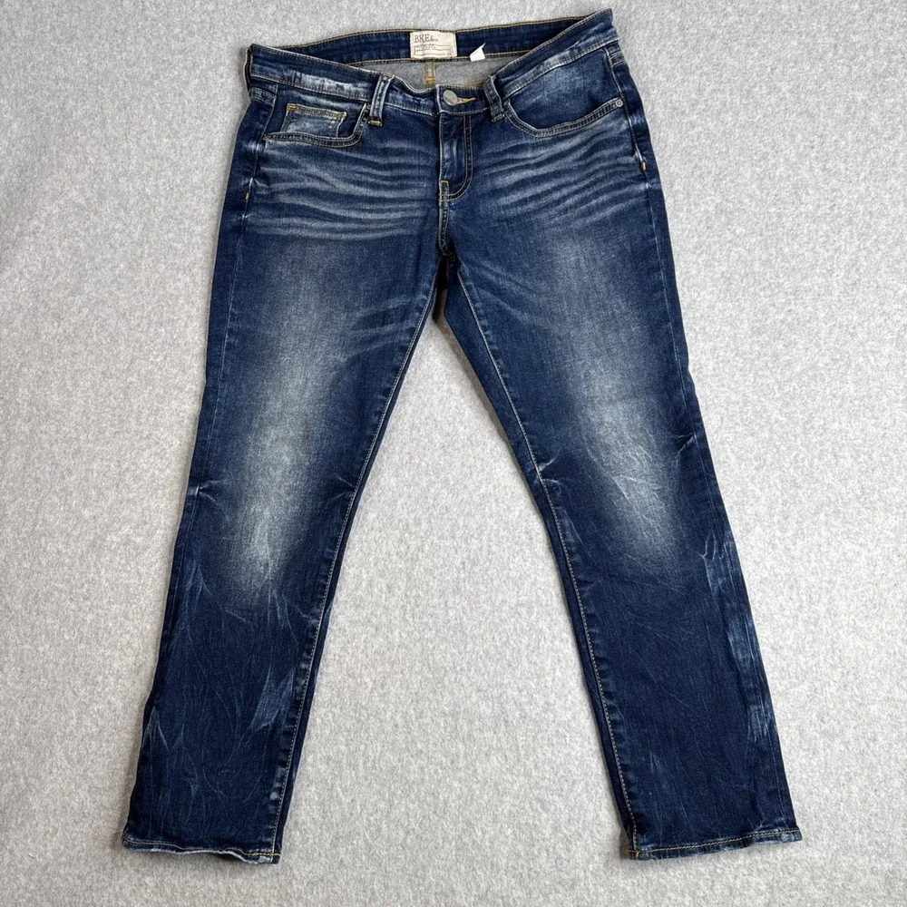 BKE Buckle Jeans Womens 29x24 (31x24) Blue Denim Crop Stella Low Rise Straight